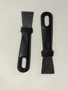 2pcs Angled Cleaning Scraper Tools, Pot/Pan Bottom Scraper, Grease Remover, Straight Ice Scraper For Refrigerator