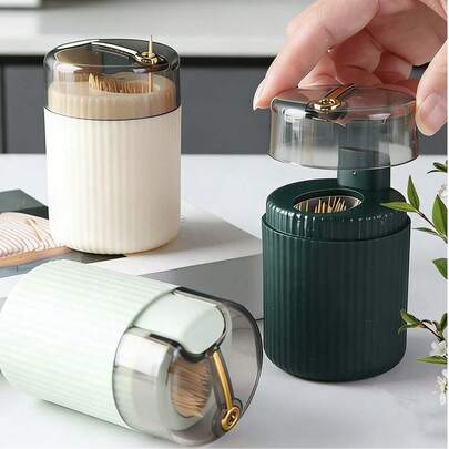 Hộp đựng tăm tự động bật lên, hộp đựng tăm sang trọng kiểu nút bấm, hộp đựng tăm tự động di động, hộp đựng tăm phòng khách, hộp đựng tăm tự động kiểu nút bấm, thích hợp cho gia đình, phòng khách, nhà bếp, phòng ăn.