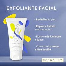 ARROZ Y BRILLO| Tratamiento Facial con Aceite de Germen de Arroz| Skin Care 100% Natural - 60% más de Vitamina E que el Aceite de Argán| Limpieza Profunda y Suavidad en la Piel (Jabón Facial) - Exfoliante facial - Ver 2