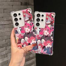 Funda de teléfono de chica anime linda Kasane Teto compatible con Samsung Galaxy S25 S24 S23 S22 S21 S20 FE Ultra Plus 4G 5G, a prueba de golpes, transparente y suave. - Mezcla de colores - Ver 5