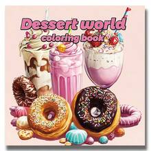 1本可爱甜点主题涂色书，放松减压，温馨可爱，内含1张涂色纸，是送给女性、圣诞节和艺术爱好者的理想礼物。 - 甜點活動 - 查看 8