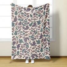 Camouflage Pattern Blanket, Soft Lightweight Throw Blanket, Air-Conditioned Room Blanket, Warm Nap Blanket For Home Office Travel Camping Same Day Cooling Print Flannel Flower Soft Comfortable Warm Napping Throw Dino Blanket,Men Gift,Boyfriend Gift Christmas,Blanket Gifts - Multicolor - View 26