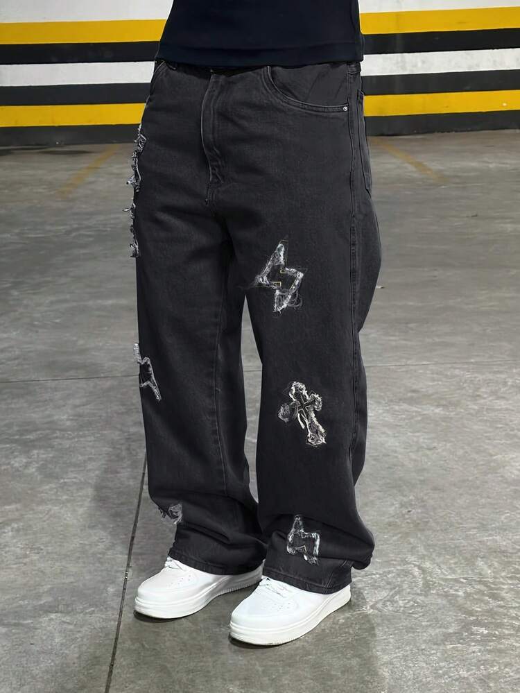 Grunge Goth Y2K Men's Fashion Casual Street Loose Personalized