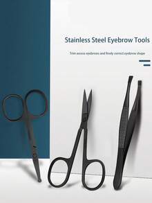 美甲套装，不锈钢专业指甲钳修脚套装，配黑色皮革收纳盒，便携式修甲套装，适合旅行或居家使用，男女皆宜的完美礼物