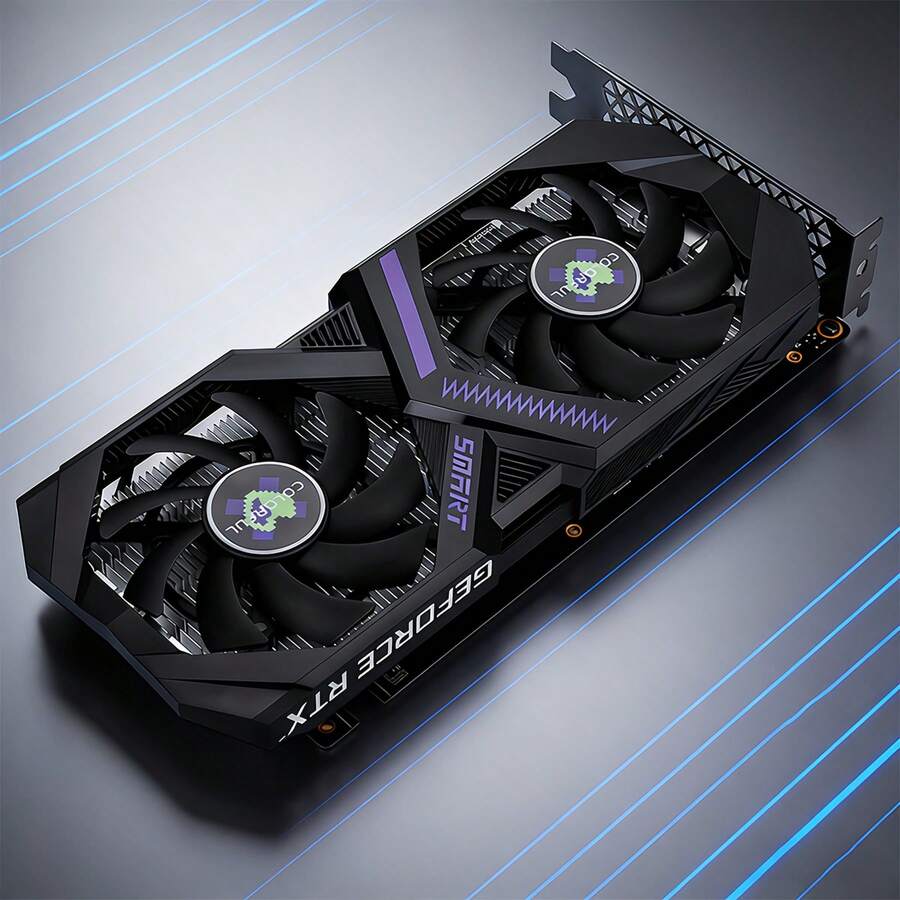 COLORFUL GeForce RTX 3050 靈活 6GB 顯示卡 3+1相電源設計 雙90mm風扇散熱系統 黑色 - 黑色 - 查看 1