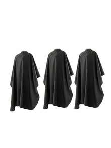 4/1pc Professional Salon Hair Cutting Apron - Extra Wide & Long, Salon Cape, Plus Size Suitable For Haircutting & Styling, Durable Black Material With Adjustable Neck Strap & Button Closure, Suitable For Dyeing, Perming, Styling Protection - Multicolor - View 8