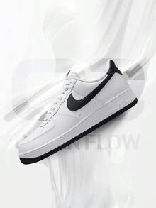 Nike Air Force 1 Low '07 White – Men's Lifestyle Sneakers – Shoes For Man -Vintage-Spring & Summer-Inspired Running Shoes, Shock-Absorbing Comfort, Gym To Streetwear Casual Wear-Easter Gift–FQ4296 101 - White/Black - 查看 1