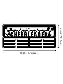 1pc Cheerleader Medal Display Rack, Metal Wall Decor Storage Rack, Athlete Gift