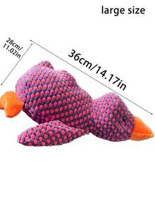 1 Set Of Soft Duck Plush Toys That Can Bark, Yellow/Green/Pink,Companion Animals For Cats And Dogs, Helping Dogsplay And Consume Energy, Suitable For Small And Mediumsized Pets (Large Pets May Bite People, So It Is Not Recommended For Large Pets), Christmas Pet Gift