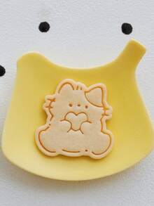 A Cute Heart-Shaped Animal Cookie Cutter, Cake Decorations (Cat, Rabbit, Bear Patterns), Cookie Stamps, Cute Valentine's Day Gift Cookie Molds, Candy Cookie Making Tools, Kitchen Parent-Child Baking Tools