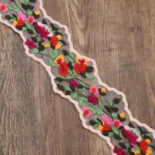 1/5 Inch (6.5cm Wide) Lace, For Sewing Lace Trim, Embroidered Lace Trim - DIY Sewing And Craft Supplies, Suitable For Bows, Hair Accessories, Clothing And Gift Packaging, Denim Decoration, DIY Clothing, Valentine's Day - Red - View 5