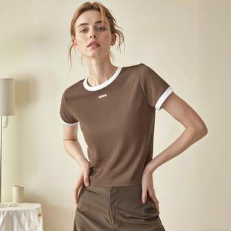  Camiseta casual cómoda y sencilla para mujer de Adidas, novedad de verano 2025