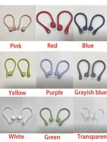 1 Pair Multi-Color Silicone Earphone Holder Strap, Includes Earphone Accessories, Suitable For Birthday, Sports, Boyfriend/Girlfriend, Valentine's Day, Ramadan, Travel Gifts - Multicolor - View 6