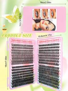640 Pieces, Three Different Lash Curling Densities - 30D + 40D + 50D Combination Pack. It Can Meet The Needs Of Daily Makeup, Party Makeup, Stage Makeup, Etc. One Box Covers Various Makeup Requirements, Enhances The Layering Effect Of The Eyes, And Has Three Densities In One Box. Suitable For Beginners, Makeup Enthusiasts For Daily Use, Stage/Photography Users To Use Together, Or Can Be Freely Combined With Various Styles.