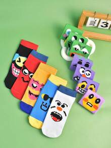 1 Pair Women's Patterned Comfortable Soft Mid-Calf Socks, Fashionable Versatile Daily Wear - Multicolor - View 3