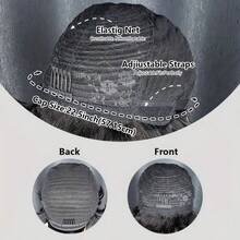 时尚精灵短发刘海人发假发，1B色、4#棕色、99J酒红色，蓬松卷曲波浪发型，层次感水波纹，巴西原生发，无胶假发，完美适用于日常佩戴、派对、圣诞节、节日庆典和韩流造型。 - 彩色 - 查看 13