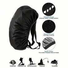 5/3/1pc Outdoor Backpack Rain Cover, Suitable For 30-40L Backpacks, High-Quality Durable Nylon Waterproof Cover, Suitable For Hiking And Cycling, Lightweight And Abrasion-Resistant,Spring Summer Picks,Brides Maid Gifts,Room,Bedroom Deccor,Bedroom Deccor,Beach,Travel,For Men,For Women,Vacation - Multicolor - View 6