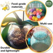 Bộ 10 hũ nhựa trong suốt 350ml có nắp đậy, miệng rộng, thích hợp để đựng kẹo, bánh quy, đồ ăn vặt trên mặt bàn bếp, cũng có thể dùng để trang trí nhà cửa, tổ chức tiệc tùng và các dịp lễ. - Nhiều màu - Xem 6