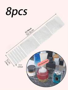 1件/4件套可调节塑料抽屉收纳分隔板套装，透明网格设计，可用于收纳袜子、内衣和围巾，是秋季和节日装饰的理想之选，尤其适合感恩节、圣诞节和新年整理，用时尚实用的收纳方案提升您的卧室和家居装饰格调。 - 4pcs - 查看 9