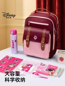 Disney 迪士尼蜘蛛侠主题背包，适合中学生，减轻负担，保护脊椎，时尚双肩背包 - 彩色 - 查看 2