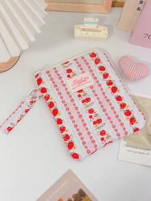 1pc Floral Print Quilted Cute 6 6.8 7 Inch E-Reader Sleeve Storage Bag Kindle Accessories Women's Accessories MP3/MP4/MP5 Storage Bag Mobile Phone Bag SA569P Kindle Paperwhite 2024 1/2/3/4/5/6 E-Book Reader Storage Bag, 6-7 Inch E-Reader Sleeve For Kindle/Boox/Kobo, Digital Protective Bag For Students, School Daily Use,Storage Orangizer,Travel Essential - Multicolor - View 16