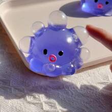 1pc Handmade Purple Octopus Taba Squishy Toy, Cute Big-Eyed Cartoon Slow Rebound Soft Squishies, Ideal For Kids Playtime, Party Activities, Children's Day, Halloween, Christmas & Birthday Goodie Bag Fillers - Bạch tuộc tím Kawaii - Xem 9