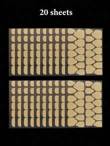 无味、防水、双面透明指甲贴纸；强力粘性、透气、高品质指甲胶；用于固定指甲胶；女士美甲用品。 - 彩色 - 查看 7