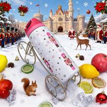 OwaIa Nutcracker Double-Drink Insulated Stainless Steel Outdoor Sports Water Bottle, Travel Water Bottle, 32OZ/945ml Large-Capacity Bicycle Water Bottle, Lockable Lid 100% Leak-Proof Sports Water Cup, Suitable For Outdoor Sports, Cycling, Office, Home, Car, Camping And Travel - 胡桃鉗 - 查看 3
