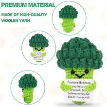 充满正能量的钩针动物，情感励志生日礼物，手工制作的企鹅、鲨鱼、鸭子、猫咪图案礼物，送给朋友、女性、同事、学生，生日、圣诞节、情人节的贴心小礼物 - 彩色 - 查看 3