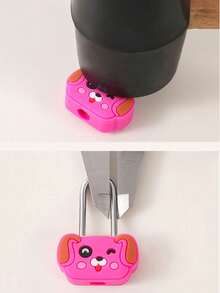 Cute Cartoon Animal Padlock With Keys - 4 Styles Available, Portable Travel Luggage Lock, Suitable For Luggage, Backpacks, Gym Bags And Lockers, Durable Metal Construction, Ideal For Travelers, Commuters And Outdoor Enthusiasts, Fashionable Luggage Protection, Also Suitable For School Gym Lockers, Sports Lockers, Fences, Tool Boxes, Doors, Boxes, Storage Bins, Etc., Ideal Gift For Christmas And Easter - Multicolor - View 3