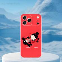 Funda de Teléfono Linda Love Art P-Puccas para 16,15,14,13,12,11, Pro,Max,Plus, Cubierta Transparente Suave - z7 - Ver 4
