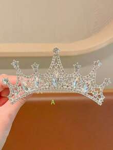 1pc Girls Crown Headpiece, Baby Hair Clip Hairpin Barrette Princess Crown Hair Accessory, Birthday Gift