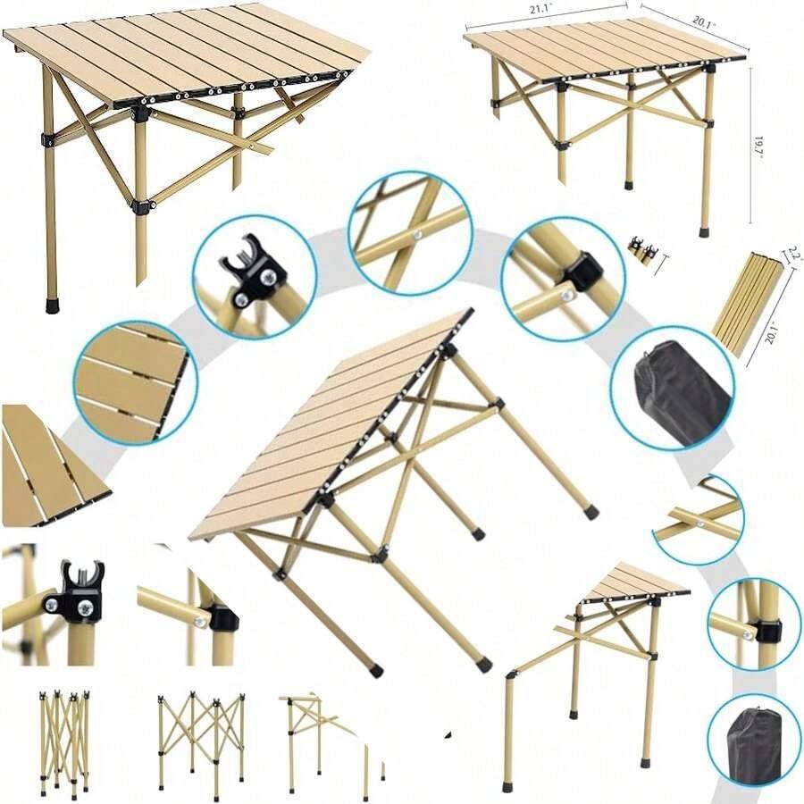 Picnic Folding Table And Chairs - Caqui - View 1