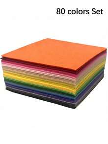 40pcs Multi-Size Felt Fabric Patches - Colorful Polyester Craft Felt Stickers, Suitable For DIY Fabric, Party Decoration And Handicraft Projects, DIY Crafts | Colorful Felt Patches | Polyester Felt - Multicolor - View 10