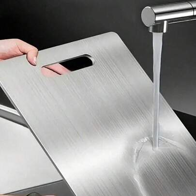 钛合金砧板，适用于肉类、水果和蔬菜，304不锈钢切菜板