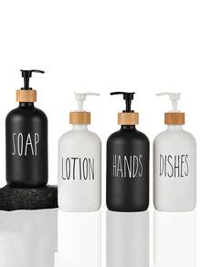 1/2/4 PCS Black/White Replacement Soap/Lotion Dispenser Pump Fits 24MM/28MM Bottle Neck Diameter - Multicolor - View 6