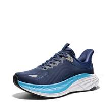Men's Slip-On Walking Shoes - Hands-Free Running Tennis Sneakers With Cushioning, Non-Slip Gym Workout Athletic Shoes For All-Day Comfort & Style - Màu xanh lam - Xem 2
