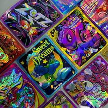 100 Resealable Polyester Film Bags - With Bright Cartoon Designs, Waterproof And Odor-Proof, Handicrafts, Party Small Gifts And Gift Wrapping - 10 件 - 查看 3