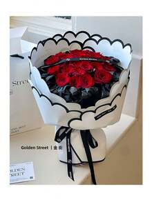 10pcs/Pack Flower Petal Shaped Waterproof Pearlescent Wrapping Paper, Suitable For Valentine's Day, Mother's Day, Teacher's Day, Weddings, Couples Gifts, DIY Bouquets, Fresh Flower Wrapping, Craft Materials - Multicolor - View 4