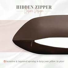 Elegant Comfort - Juego de Funda de Almohada de satén de 2 Piezas para una Piel y Cabello más saludables, Cierre de Cierre Oculto y bellamente empaquetado, Juego de Funda de Almohada de satén, tamaño(Marrón Chocolate King) - Multicolor - Ver 4