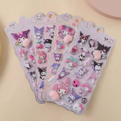 1 Set Includes 1 Piece Cute Decorative Stickers (1 Random Design Out Of 4 Styles), Candy Stickers, Squeeze Stickers, DIY Crafts, Room Decor | Theme Stickers | Plastic Stickers, Suitable As Holiday Gift, Birthday Gift, Party Favor, Christmas And Graduation Gift