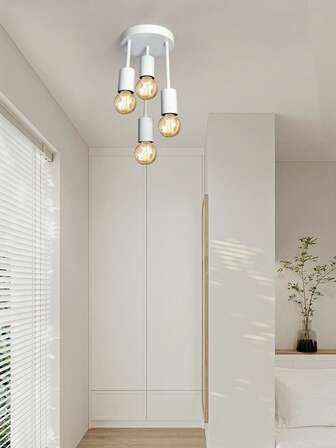 4-Light E27 Branch Pendant Light, Modern Luxury Design For Living Room, Bedroom, Dining Room, Kitchen, Hallway, Entryway, Closet, Staircase, Balcony, Bathroom