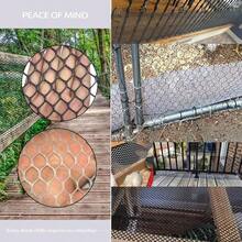 Valla De Plstico, Red para Mascotas, 40x500cm Red Protectora, Red para Mascotas Valla de Jardn, Valla De Plstico Negro Para Gallinas, Gatos, Perros - inicial - Ver 8