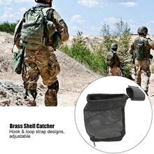 Brass Shell Catcher Bag, Tactical Cartridge Nylon Mesh Collector Casing Brass Catcher For Range Shooting - Black - View 5
