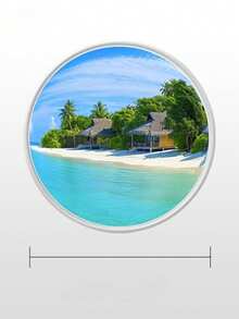 One And Stylish Black Decorative Art Round Convex Mirror - Plastic Edge, Upgraded Acrylic Wall Decoration, Suitable For Living Room And Bedroom, Wall-Mounted Mirror, Entryway Decoration, Perfect For Selfies And Videos. - Nhiều màu - Xem 6