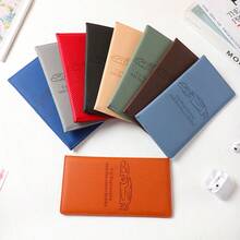 1 pieza Portacartas de PU con diseño de unicolor y simple, con múltiples ranuras, ultra delgado y portátil, adecuado tanto para hombres como para mujeres, bolso de embrague, bolso de mano para mujer y hombre, billetera pequeña, esencial de viaje, portador de insignia, portador de tarjeta de identificación - Multicolor - Ver 1