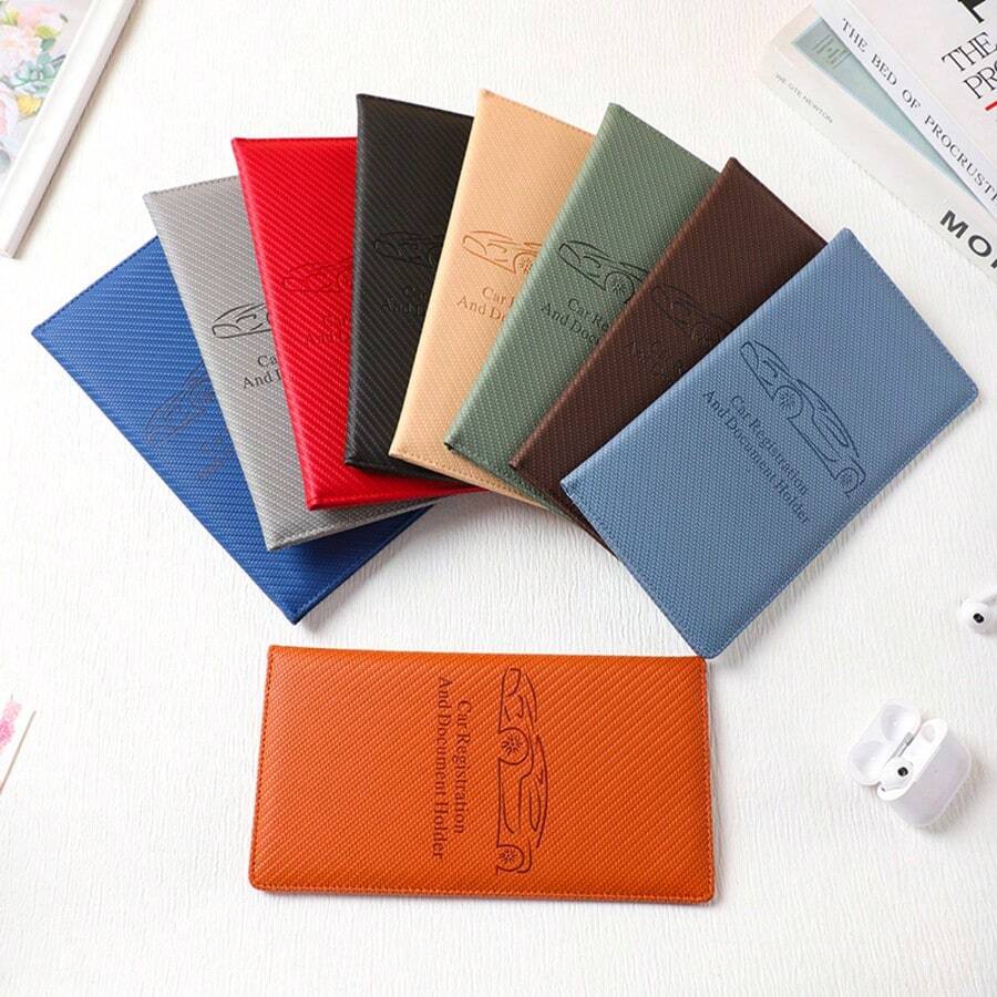 1 pieza Portacartas de PU con diseño de unicolor y simple, con múltiples ranuras, ultra delgado y portátil, adecuado tanto para hombres como para mujeres, bolso de embrague, bolso de mano para mujer y hombre, billetera pequeña, esencial de viaje, portador de insignia, portador de tarjeta de identificación - Multicolor - Ver 1