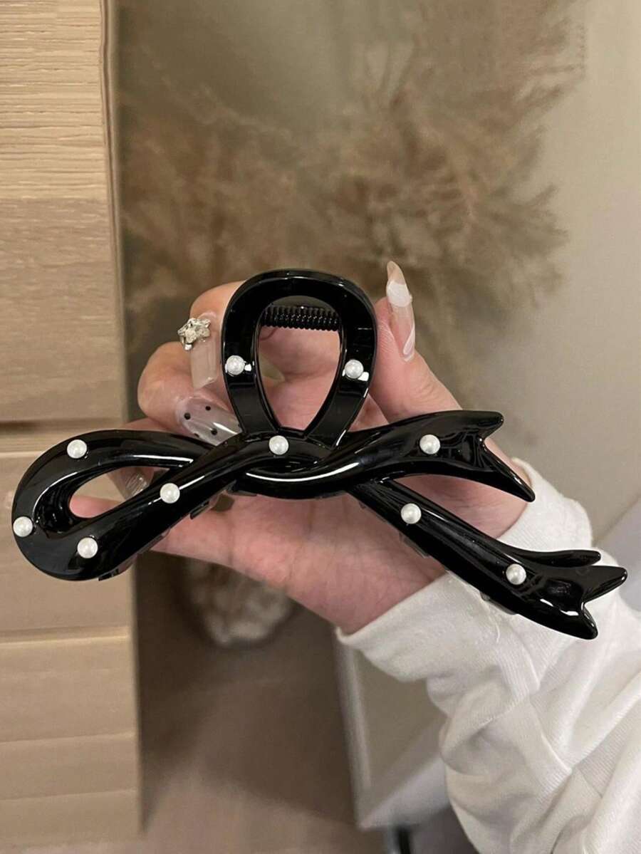 1 件可爱海龟印花发爪 - 防滑发夹，适合女性，适合高马尾、发髻和日常使用，蓝白动物图案发饰，马尾发型，活泼的图案，舒适的佩戴，休闲时尚发饰动物爪夹 - 多色1 - 查看 1