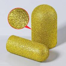 M10/14 金刚石钎焊 20/30mm 回水砂轮指形铣刀修整磨料圆头用于修整石英石 - 金色 - 查看 1