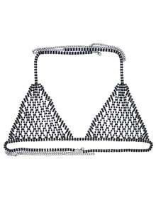 Rhinestone Mesh Sexy Thong Chain, Minimalist & Practical Multifunctional - Thong - View 11